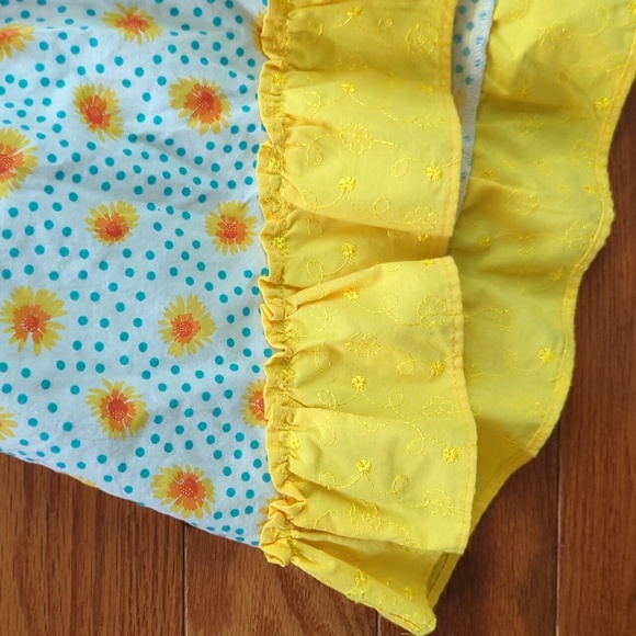 4T Penelope Mack Floral Bow Ruffle Dots Dress Spring Summer Flower Girls - Picture 7 of 15